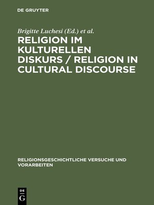 cover image of Religion im kulturellen Diskurs / Religion in Cultural Discourse